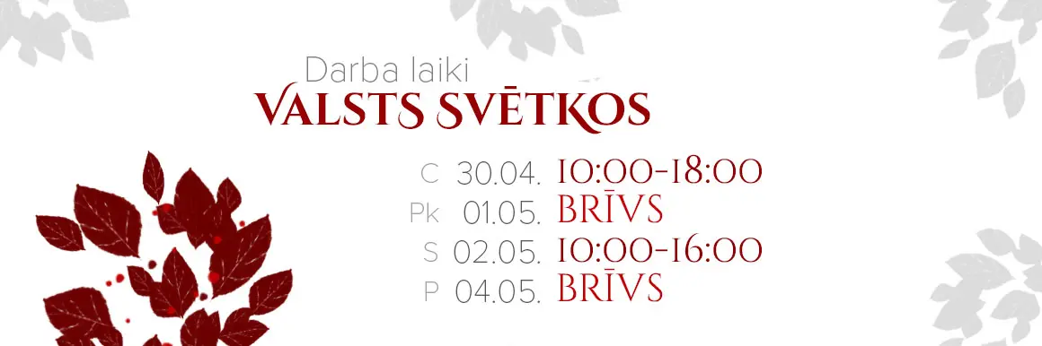 Maija darba laiki 2026